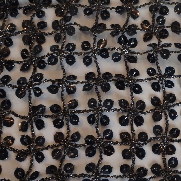 Charlie Paige Black Sequin Scarf NEW - Picture 4 of 4